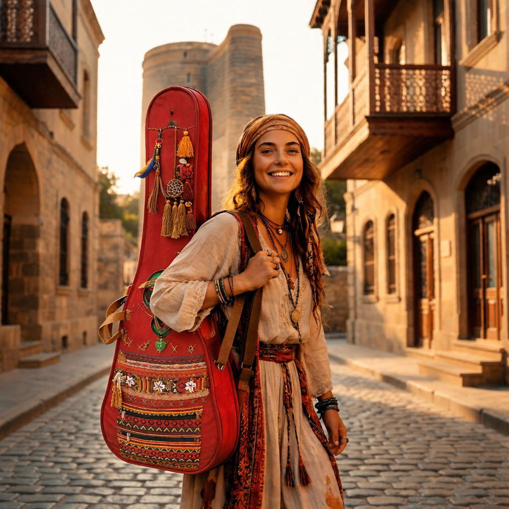 Maroon Padded Guitar Bag for Musicians